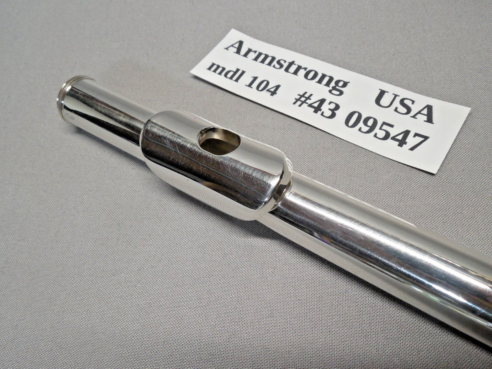 Armstrong 104 Silver Plated Flute w/ Case New Pads Polished Reconditioned