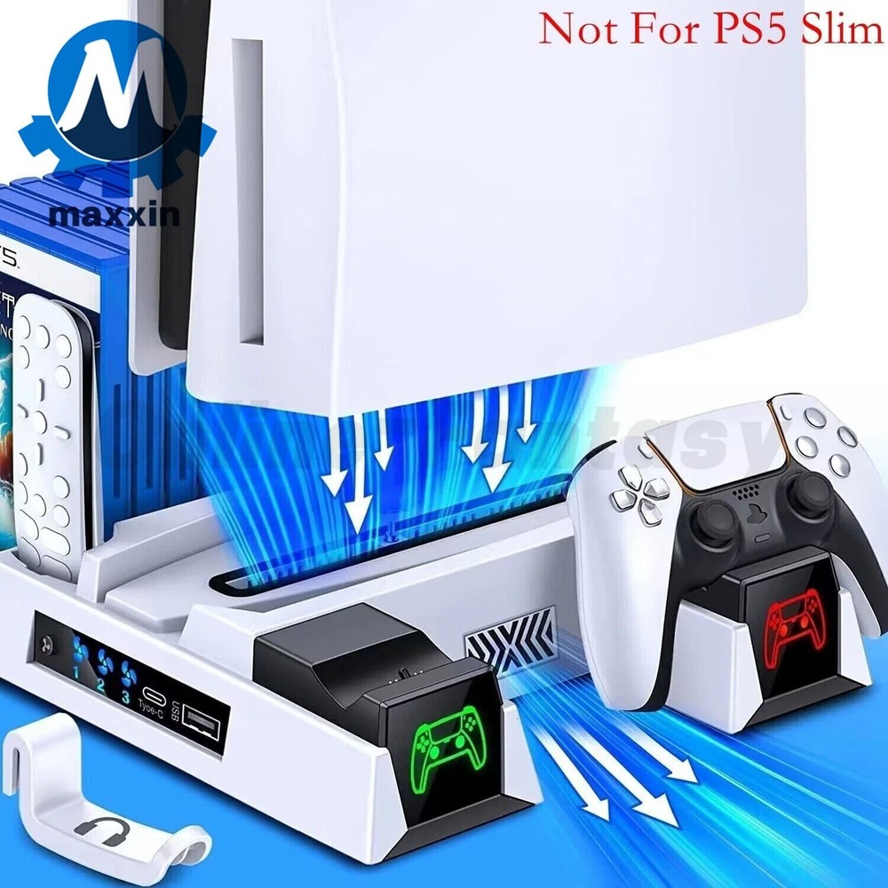 Efficient Cooling Fan Controller Charging Station For PS5 Playstation 5 Dualsens
