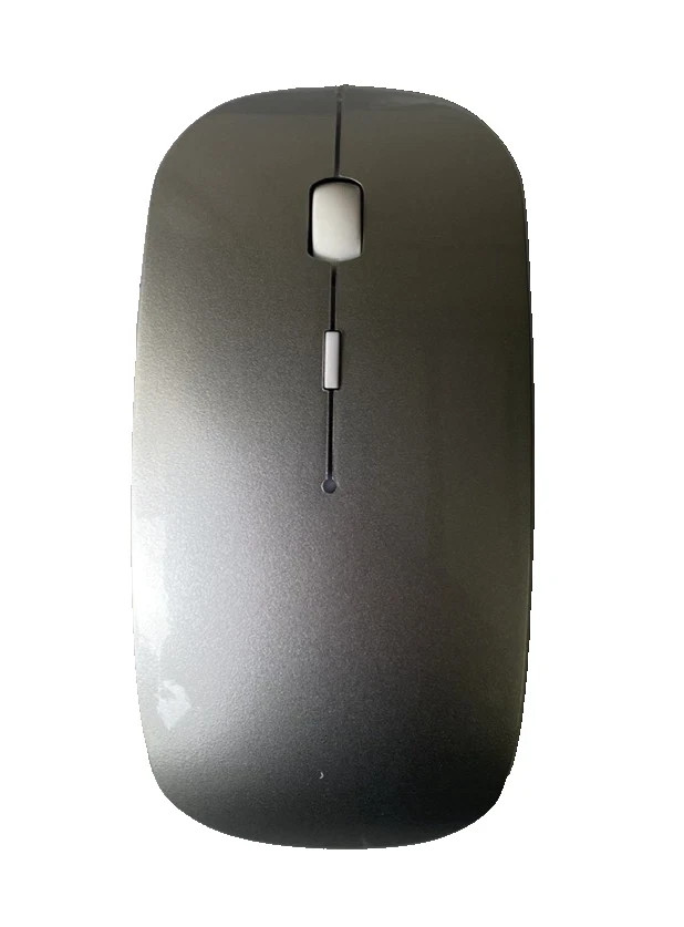 Slim Bluetooth Wireless Mouse, Silver - Topetech