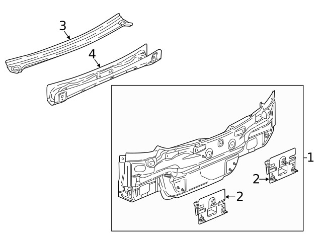 Genuine GM Extension Panel 13436186