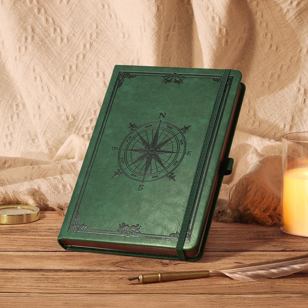 AHGXG Thick Journal Dotted Notebook for Men - 320 Numbered Pages A5 Notebook ...