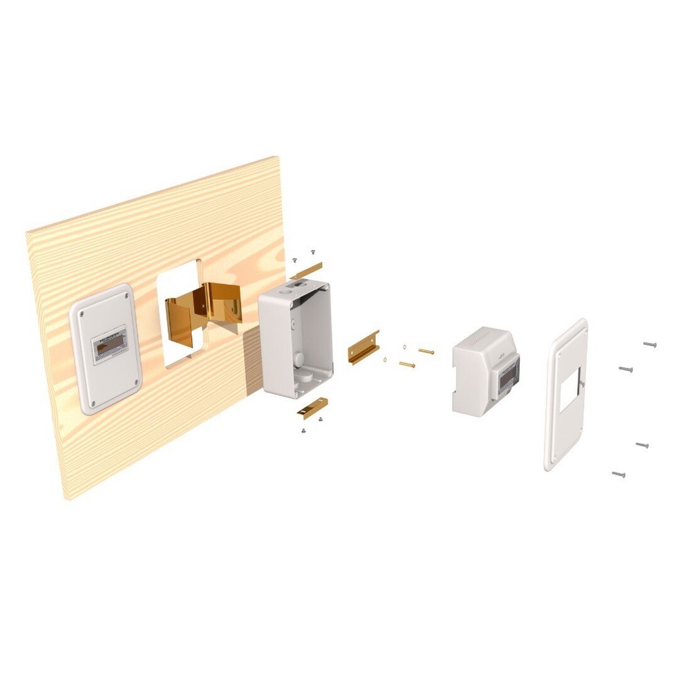 EKM Meter Home Enclosure Kit Plastic DIN Rail Mount Read Data Conduit Box #20