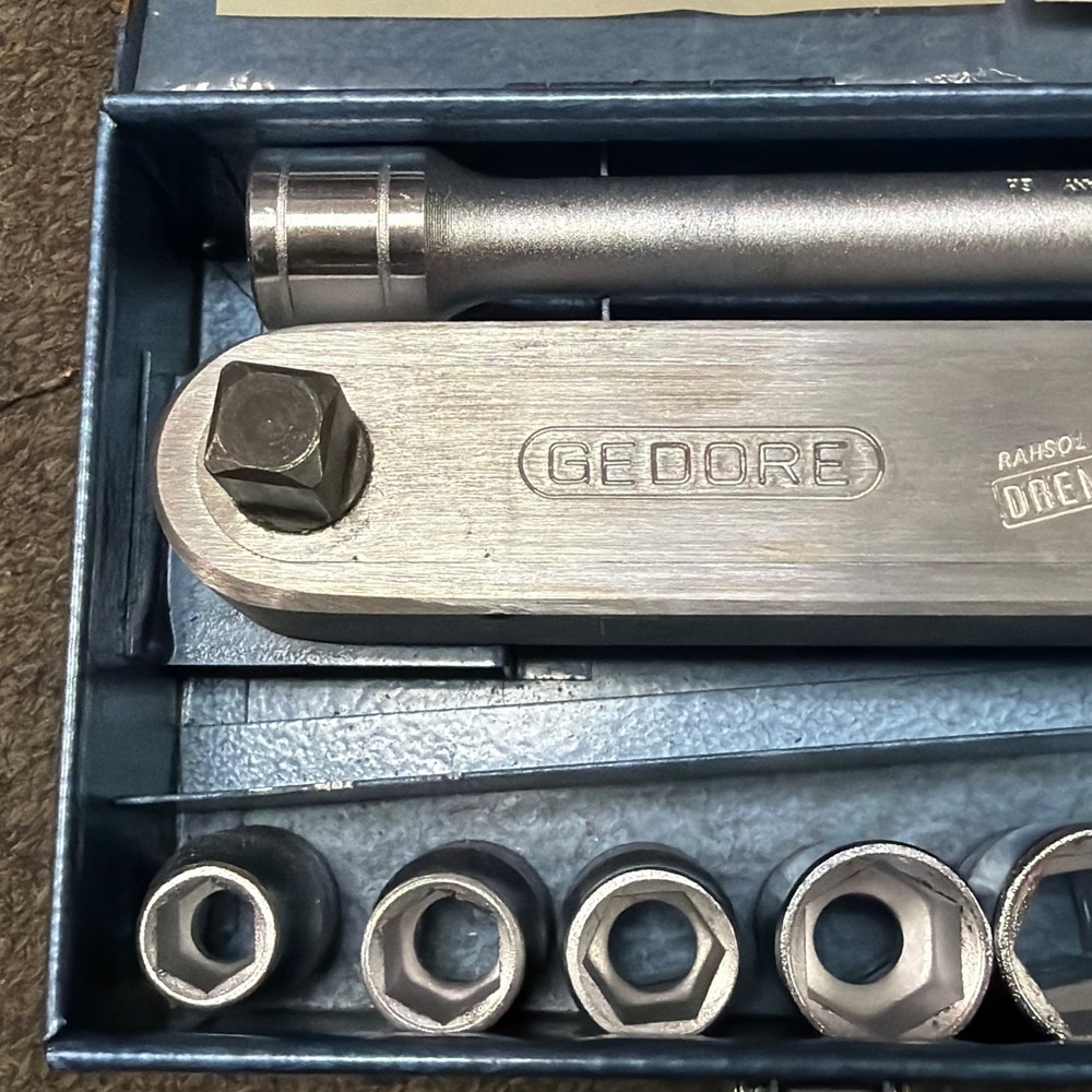 Gedore Rahsol DremoMeter Type B (8566-01) Torque Wrench & 16pc Socket Set