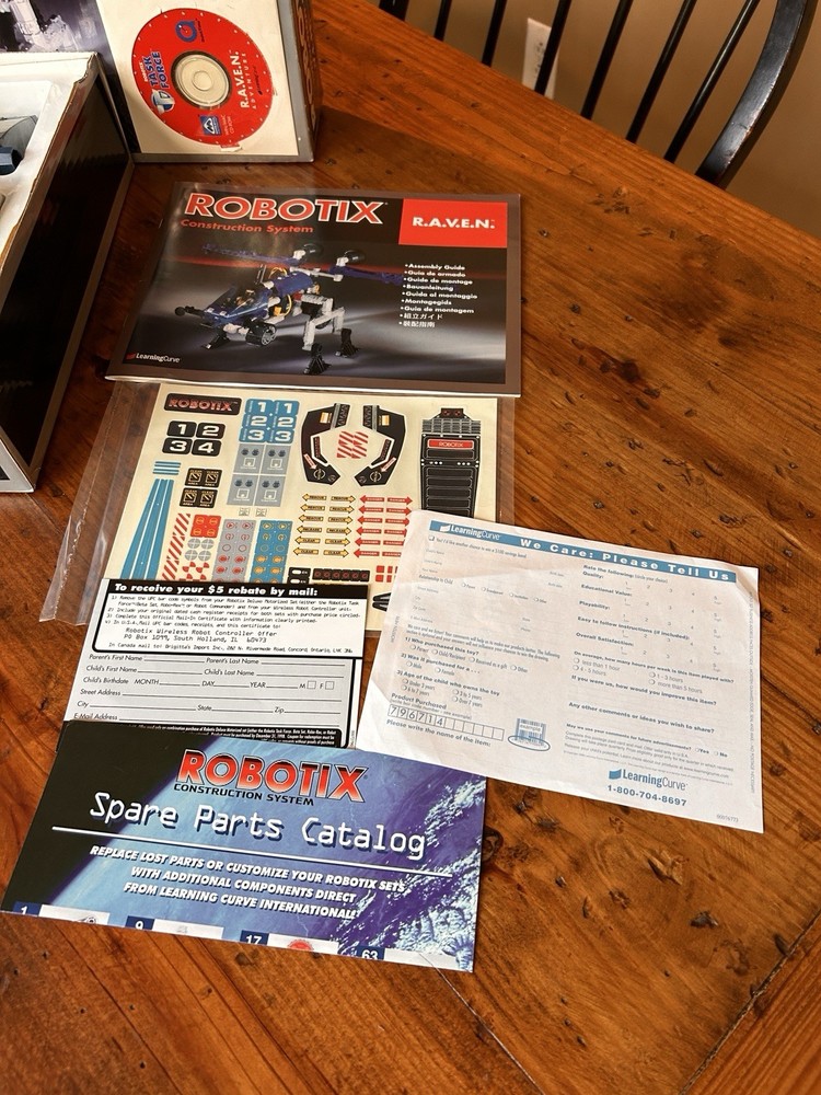 ROBOTIX R.A.V.E.N. 98720 Construction System Extremely Rare HTF 1998 Complete!
