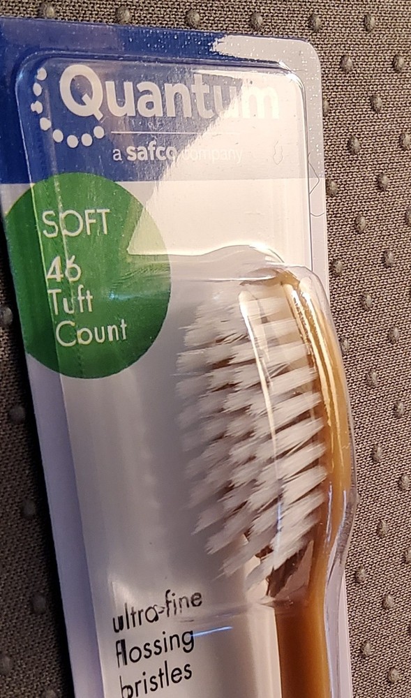 Euro Tech Soft Sensitive Ultra-Fine Vaned Flossing Bristles Toothbrush Quantum 6