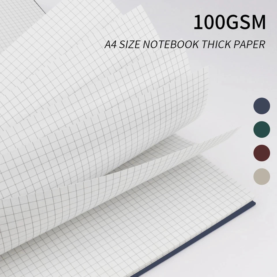 Graph Paper Notebook Spiral Notebook 8.5" x 11"-4 Pack Grid Paper Notebook Gr...
