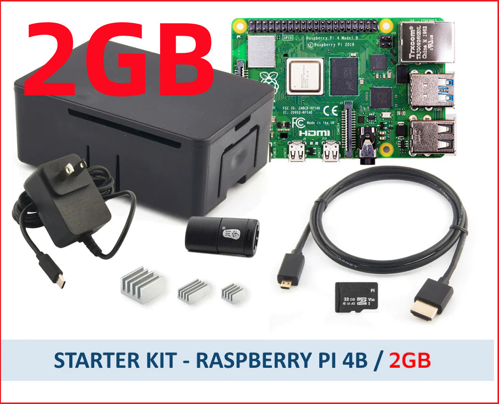 Raspberry Pi 4B  2GB Budget Kit