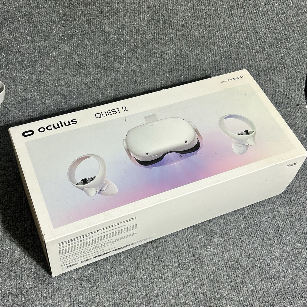 Oculus Quest 2 128GB VR Virtual Reality Gaming Headset & Controllers WORKS *READ
