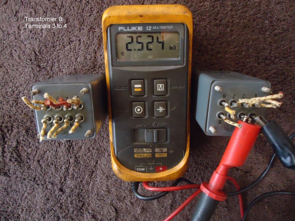 ADC A8018 PAIR NAVY MILITARY SPEC INTERSTAGE TRANSFORMERS, DCR TEST SHOWN