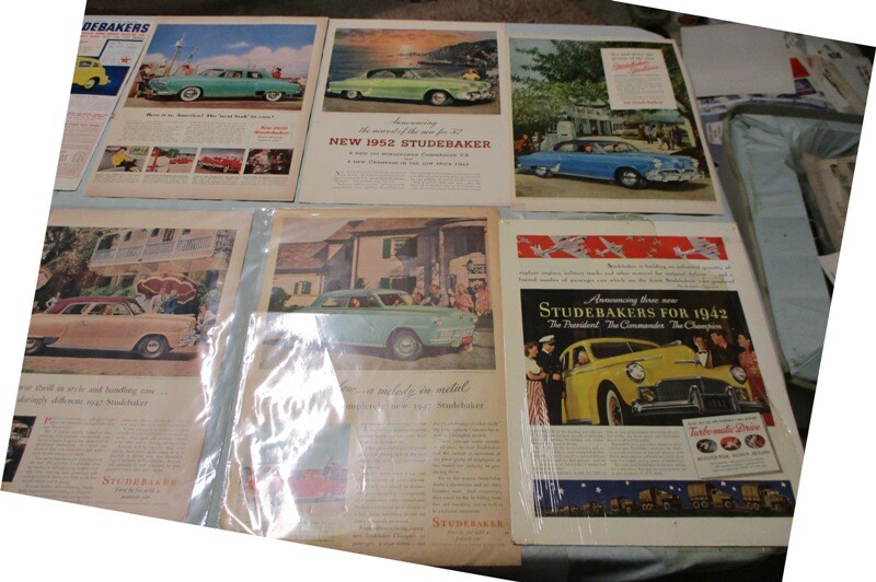 STUDEBAKER ADS - SET OF 9