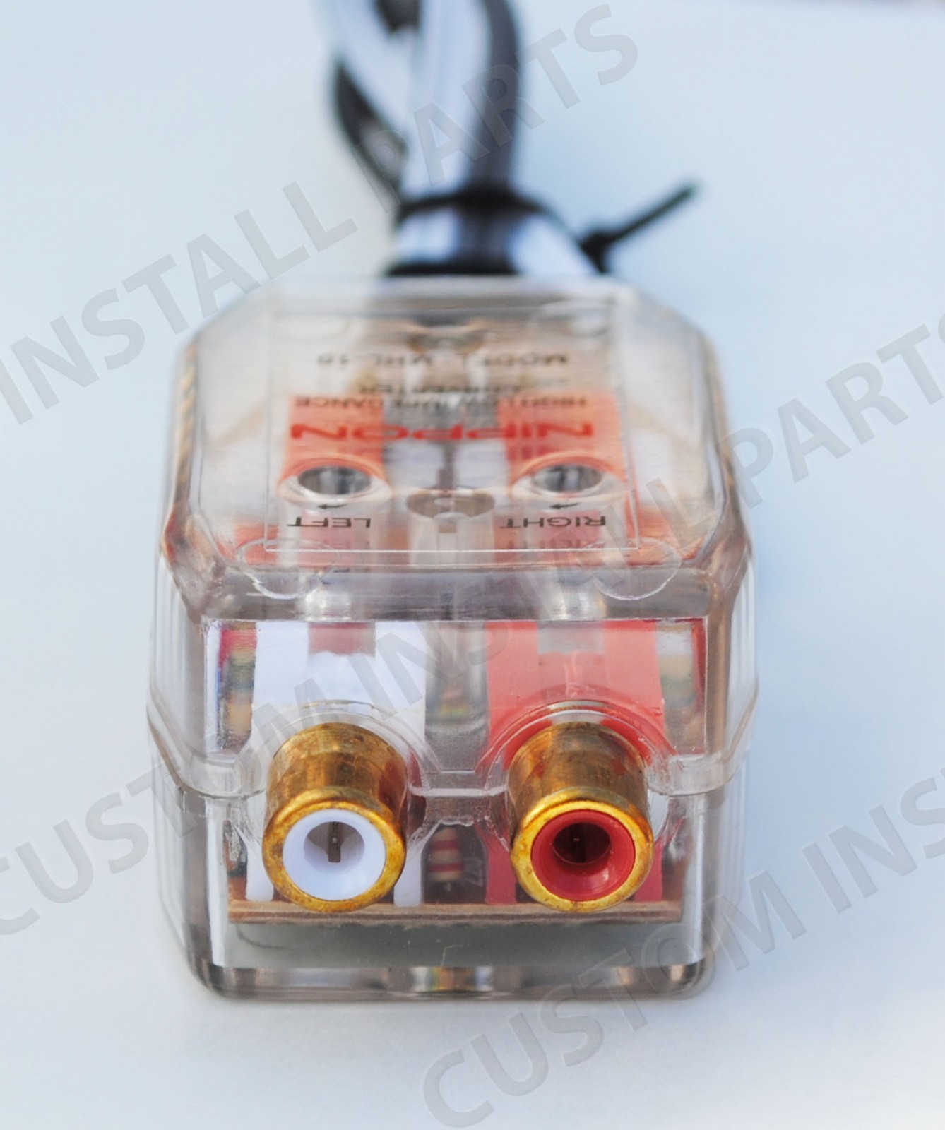 Car Speaker to RCA Level Adaptor Adapter High to Low Auto Amp Line Out Converter