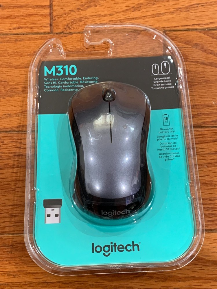 🔥 NEW SEALED🔥 Logitech M310 Wireless Bluetooth Large-sized Mouse Silver