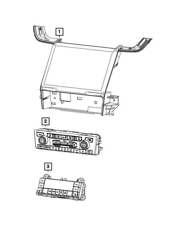 Genuine Mopar Vehicle Feature Controls Center Stack 68376524ac
