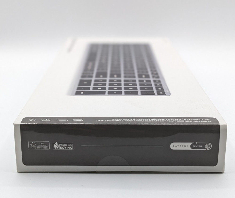 Satechi Slim X2 Bluetooth Backlit Keyboard With Numeric Keypad Space Gray SEALED