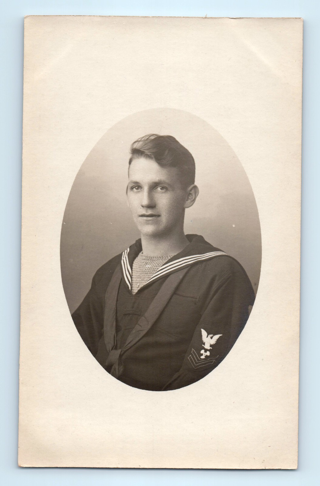 WWI Navy Sailor Oswego New York Real Photo Postcard RPPC New York