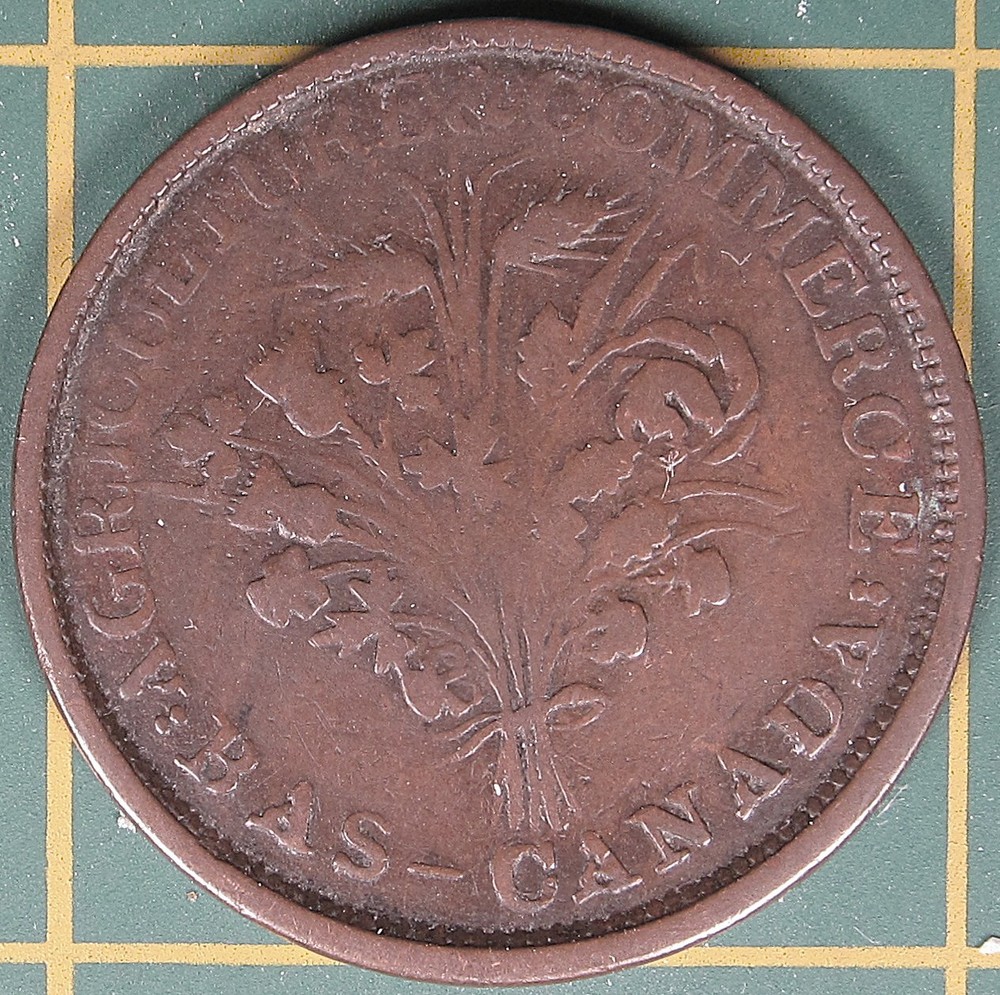 Lower Canada Un Sou token LC-31B1