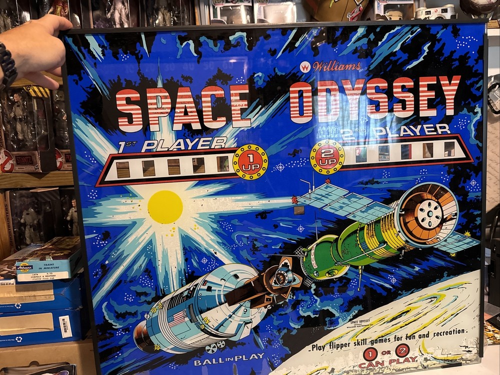 Williams Space Odyssey Pinball Machine Translite Backglass