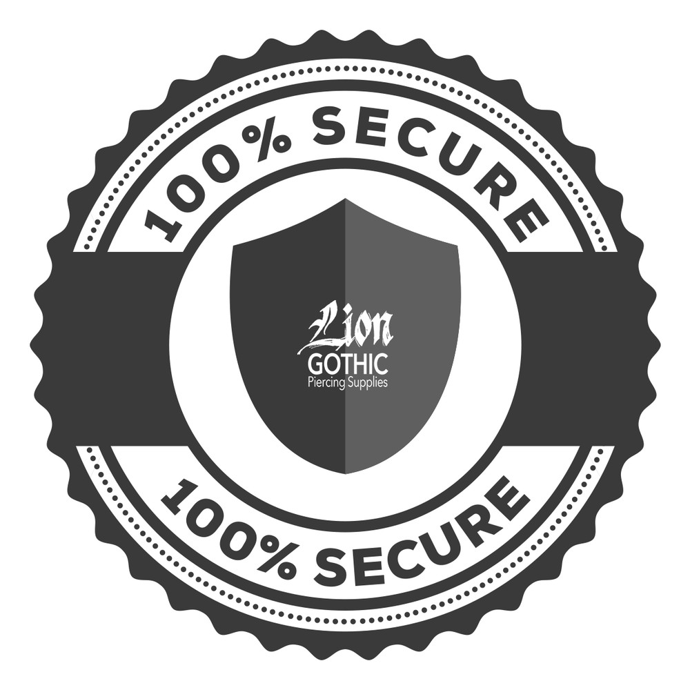 Sterile Rounded Top Forceps Piercing Clamp EO Gas Sterilized Eco Pack