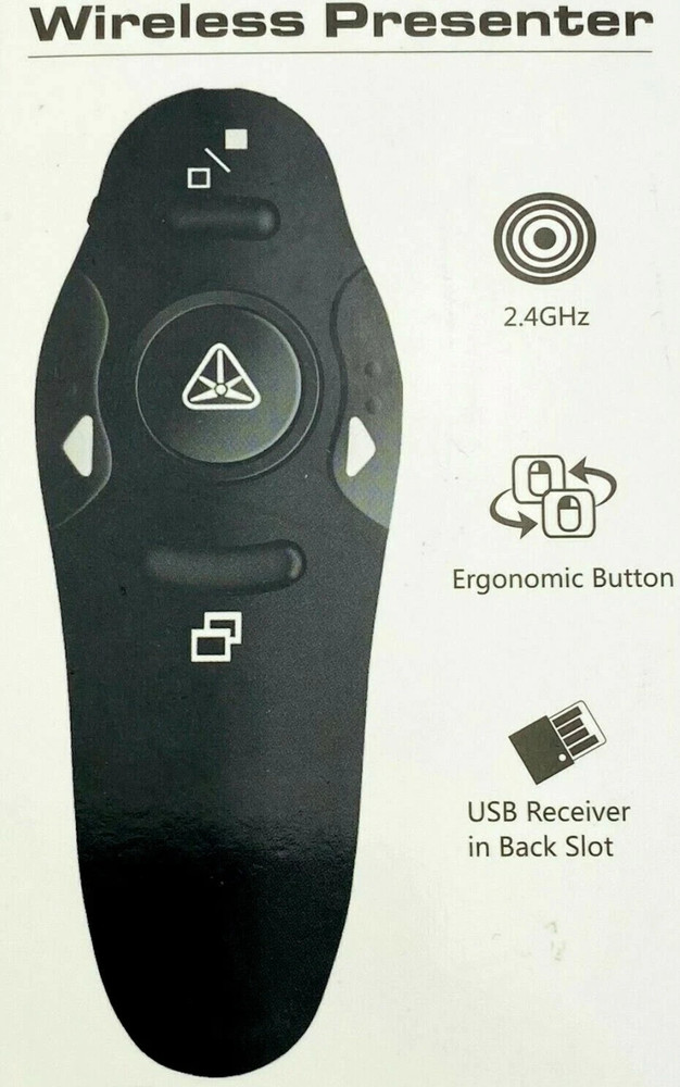x5 Wireless Presenter Remote Presentation USB Control. 2.4GHz