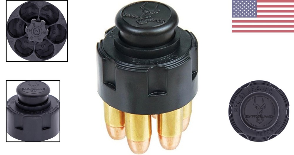 Ambidextrous Injection-Molded Speedloader for Efficient Revolver Reloading