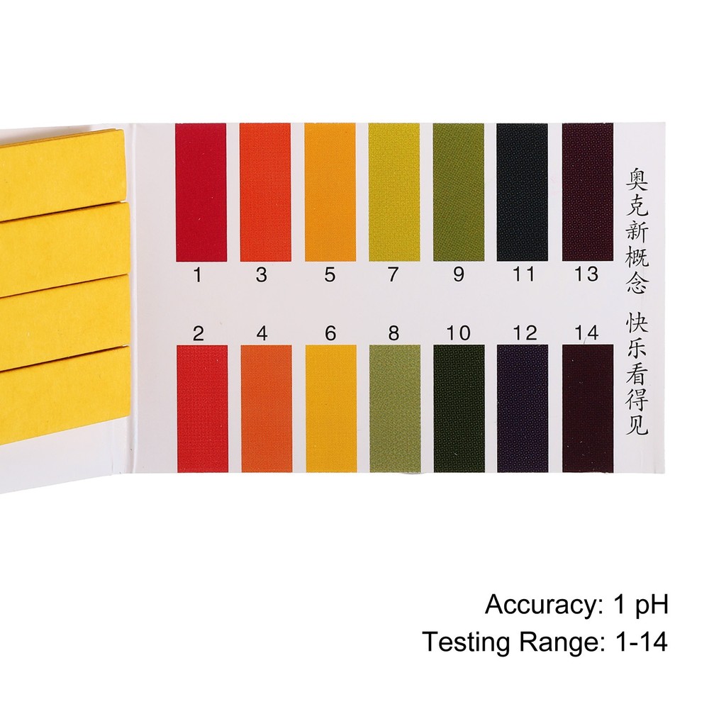 PH Test Strips 1-14.9pcs 80 Indicators Sunflower Maps Tester