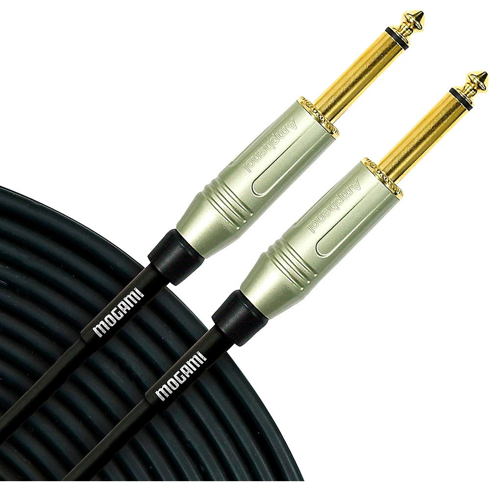 Mogami Silver Series 1/4" Straight Instrument Cable  12 ft.