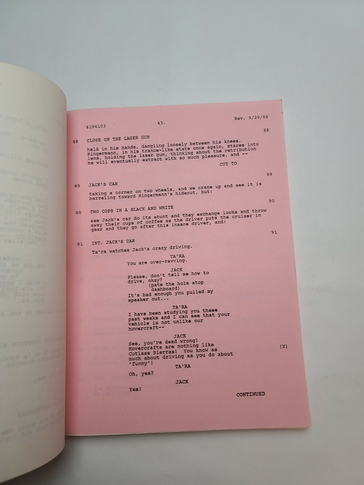 SOMETHING IS OUT THERE / Frank Lupo 1988 PILOT TV Script, Horror "Gladiator"