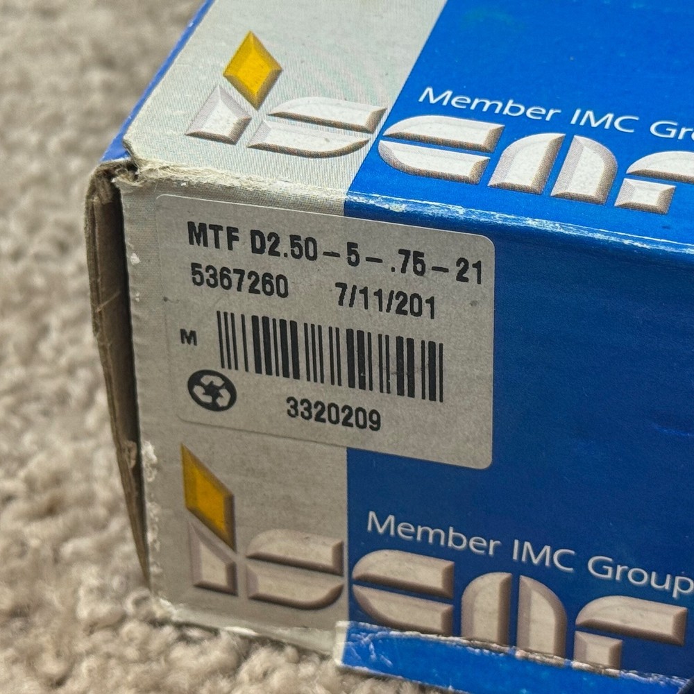 ISCAR 2" MILLTHREAD INDEXABLE THREADING MILL SHELL MILL - MTF D2.50-5-.75-21