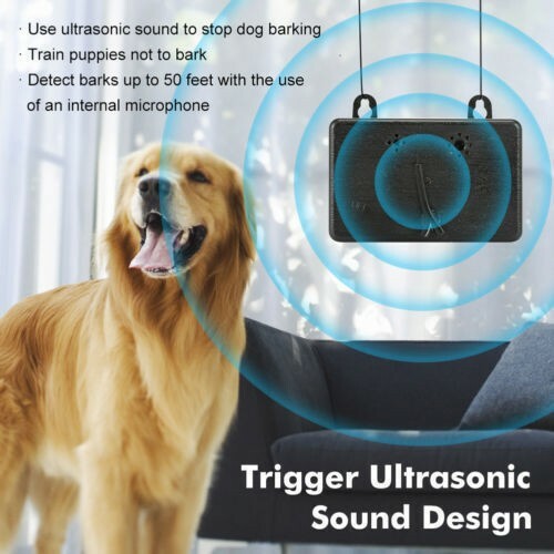 Outdoor Ultrasonic Anti-Barking Device Dog Bark Control Sonic Silencer USA