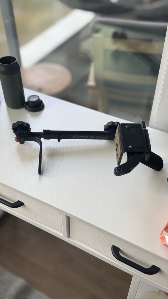 Stroboframe Quick Flip Flash Bracket – Adjustable Arm with Foam Grip