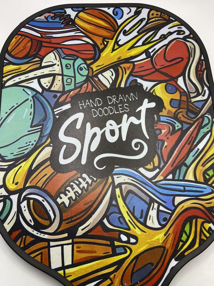 SWIFTR Unique Doodle Design Pickleball Paddle