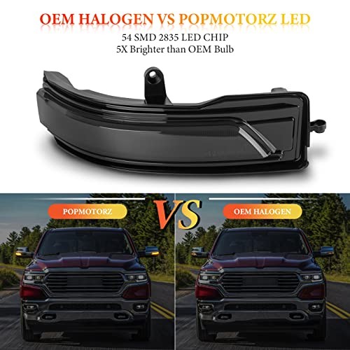 LED Sequential Dynamic Smoke Lens 2019~ Dodge Ram 1500 Mirror Turn Signal