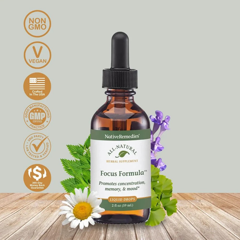 Native Remedies Focus Formula for Concentration & Mental Focus