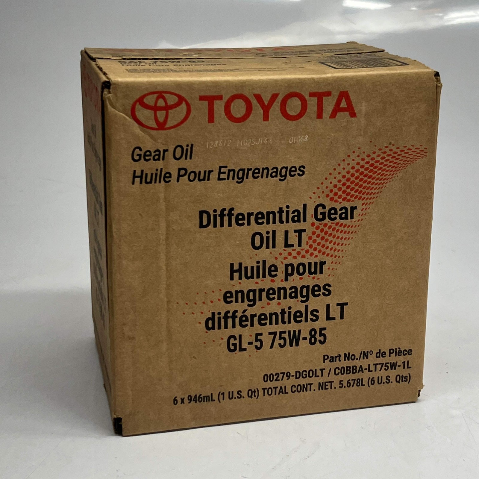 TOYOTA (6 PACK) Differential Gear Oil LT SAE 75W-85 1 qt. 128612
