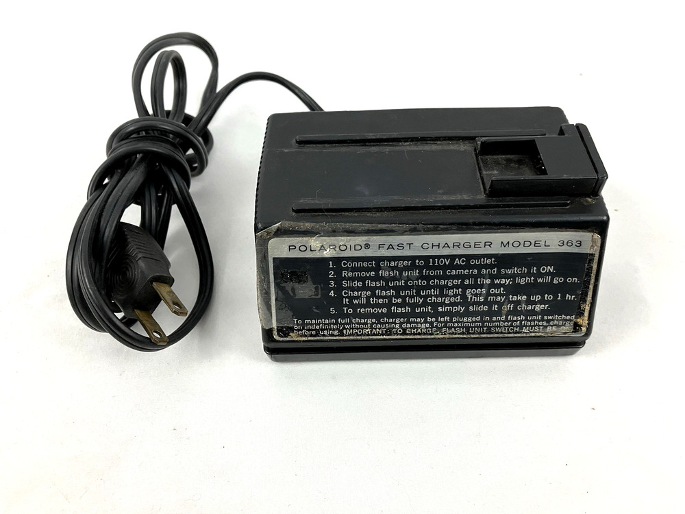 Vintage Polaroid Fast Charger Model 363 Flash Unit Untested Camera Accessory
