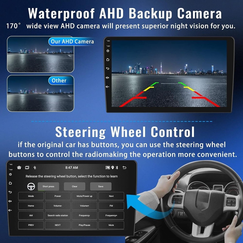Car Stereo for Navara D40 2007-2015 Wireless Carplay Android Auto Backup Camera