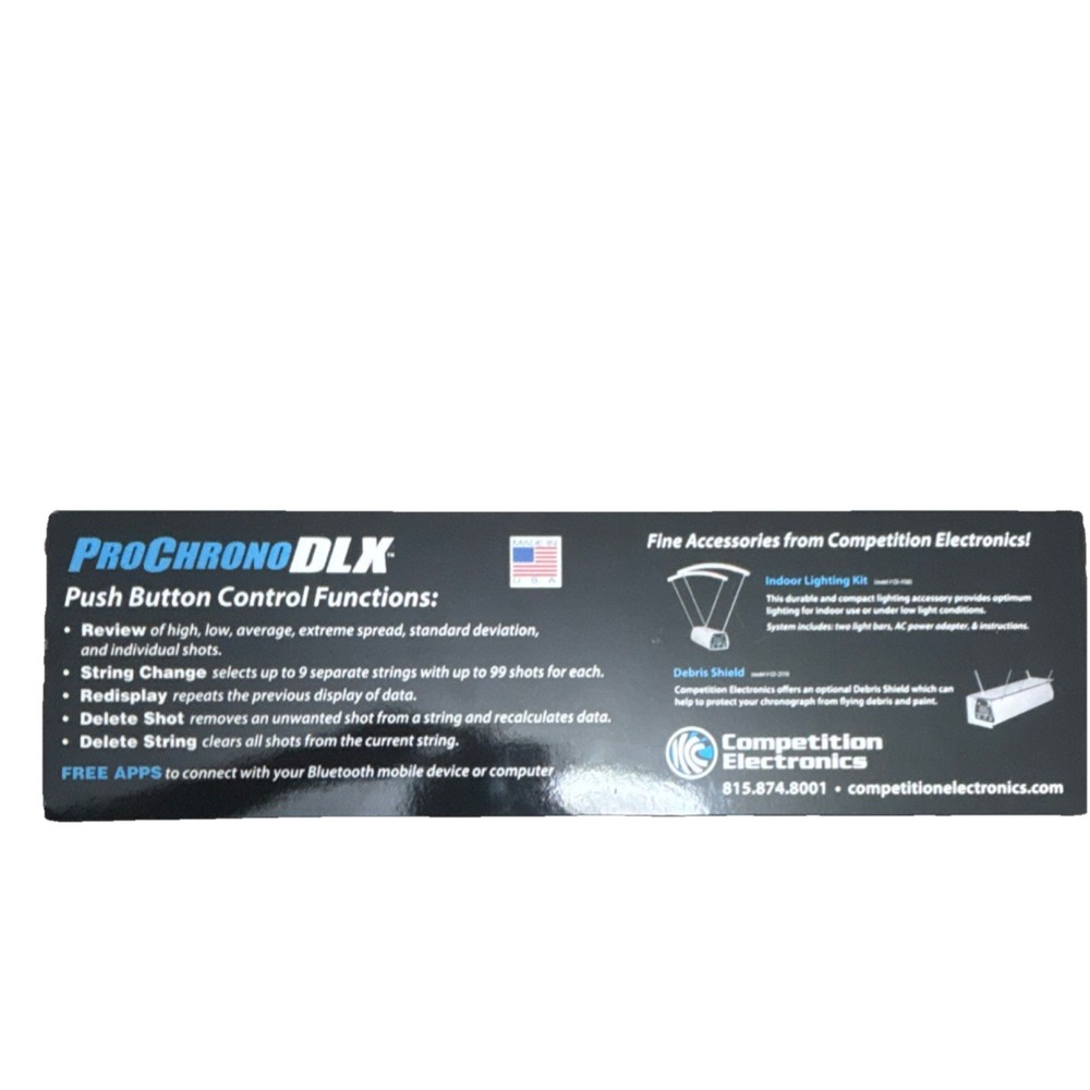 Competition Electronics ProChrono DLX Ballistic Chronograph Bluetooth CEI-3820