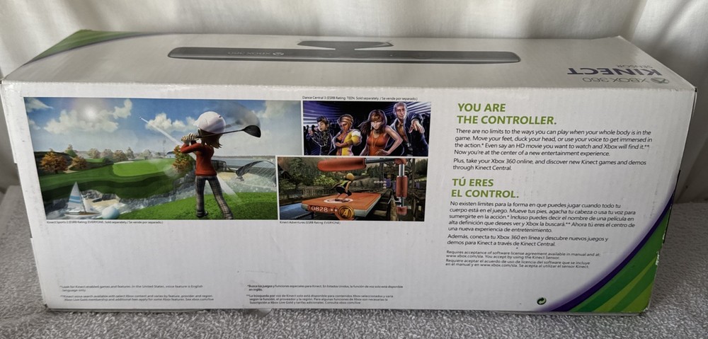 Microsoft Kinect Black LPF-00004 Microsoft Xbox 360 Original Packaging
