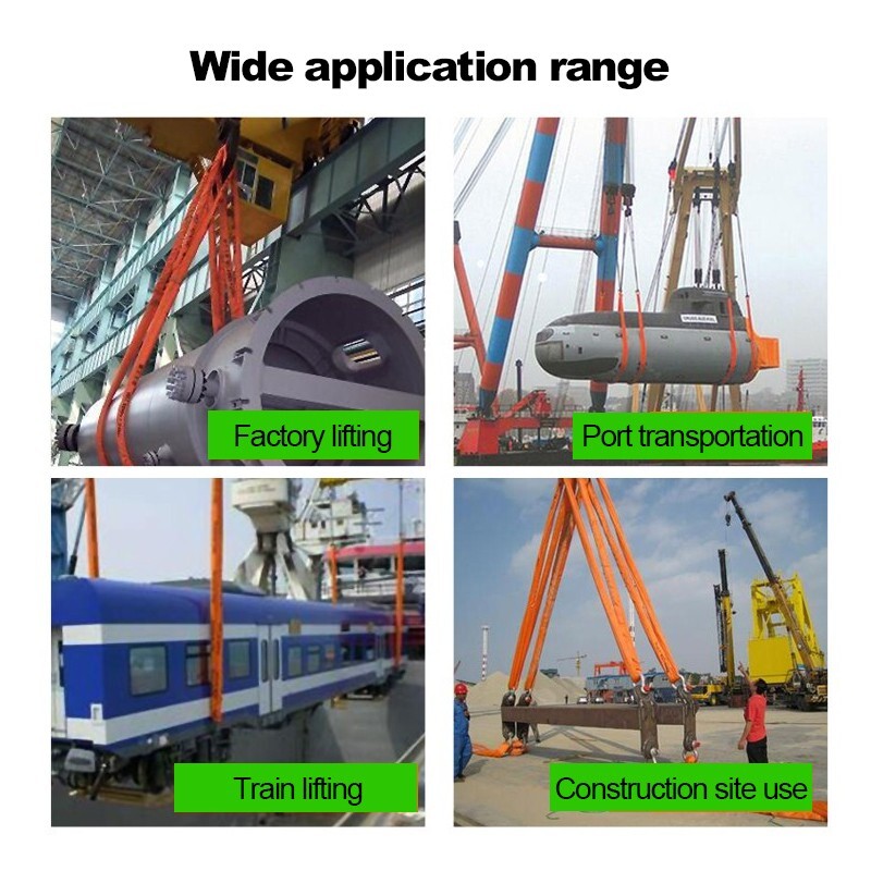 8Pack 4FT Endless Round Lifting Sling Crane Rigging Hoist Wrecker Recovery Strap