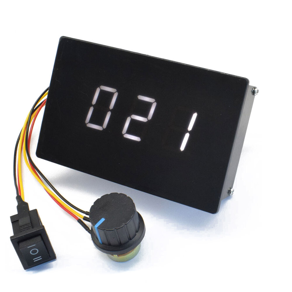 New DC 6-60V 20A Motor Speed Controller Digital Display Adjustable Regulator