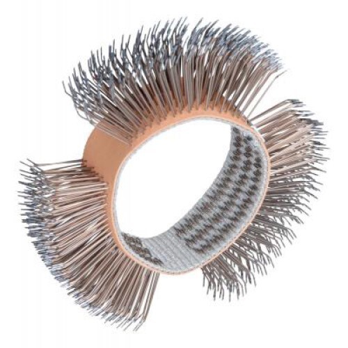 Dynabrade 92246 DynaZip Bent Medium Wire Wheel, 4" x 3/4"