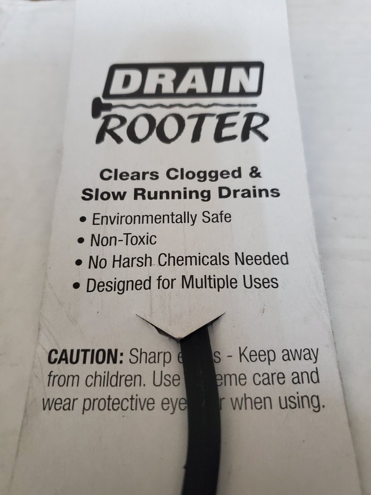 Drain Rooter 18" Snake/Wave Design & Trap Barbs Easily Pulls Hair Free/Clogs