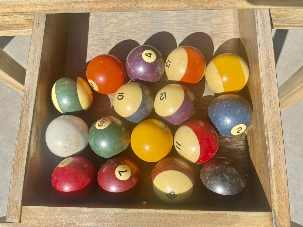Vintage Pool Table Ball Set