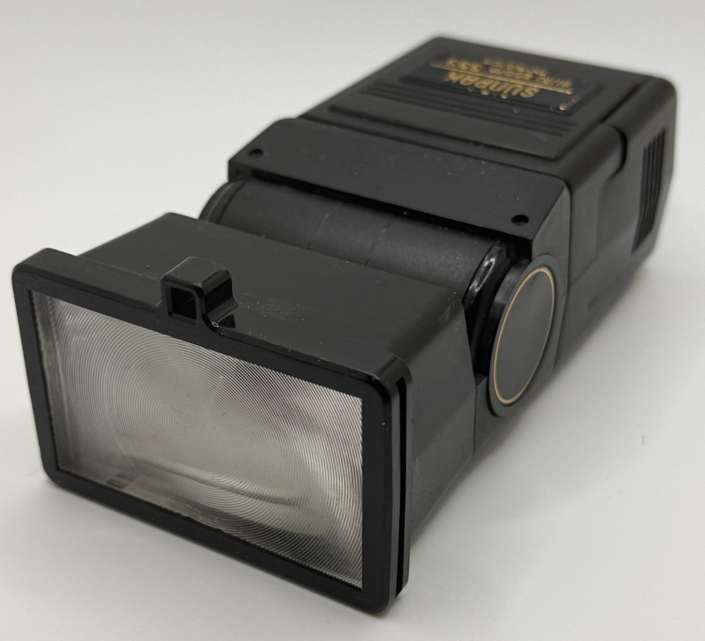 Sunpak Auto Zoom 333 Thyristor Electronic Flash Shoe Mount - Black - Untested