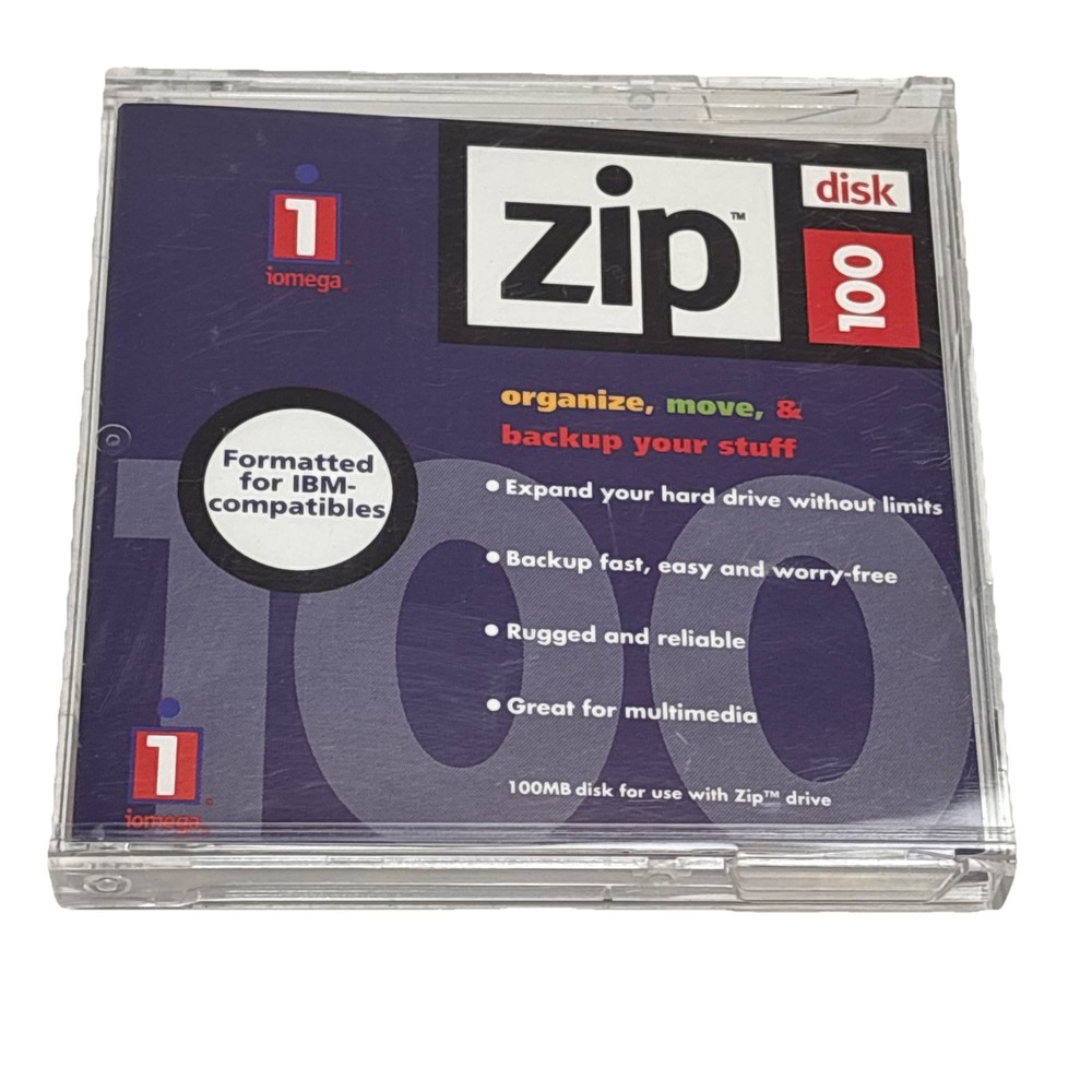 IOMEGA ZIP DRIVE DISK 100 MB
