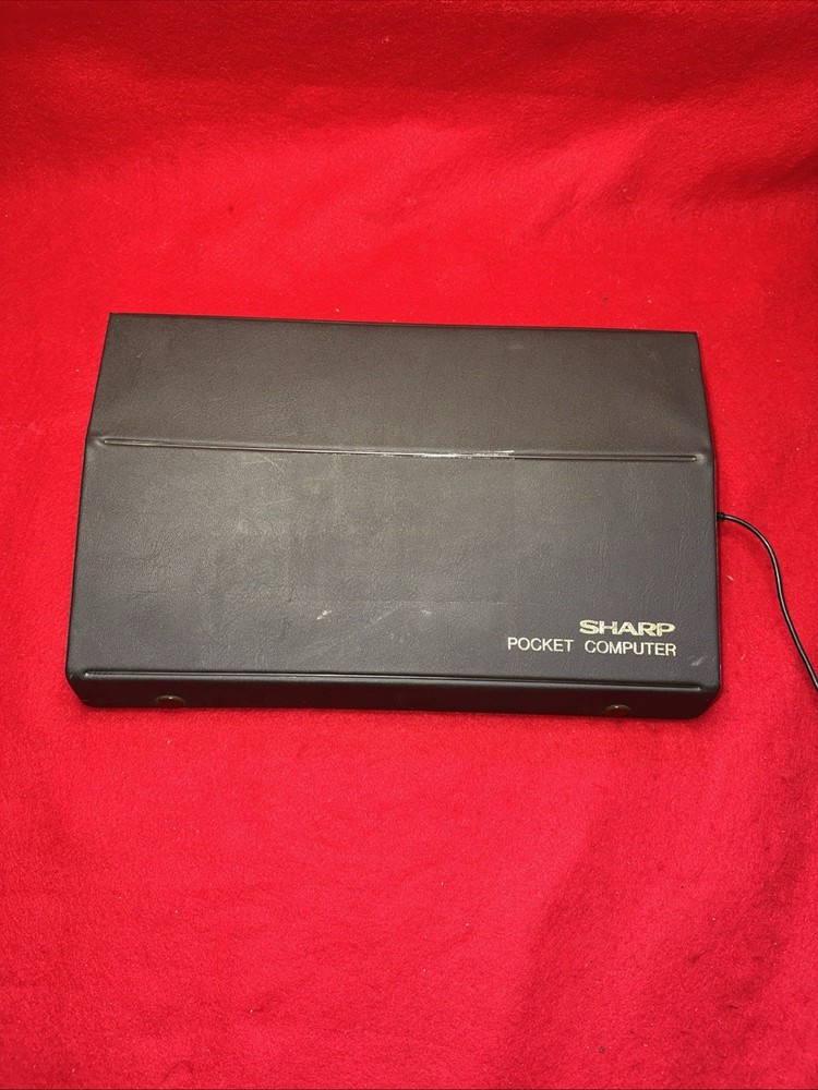 Vtg Sharp PC-1500A Pocket Computer w/ CE-150 Printer/Cassette Interface Turns On