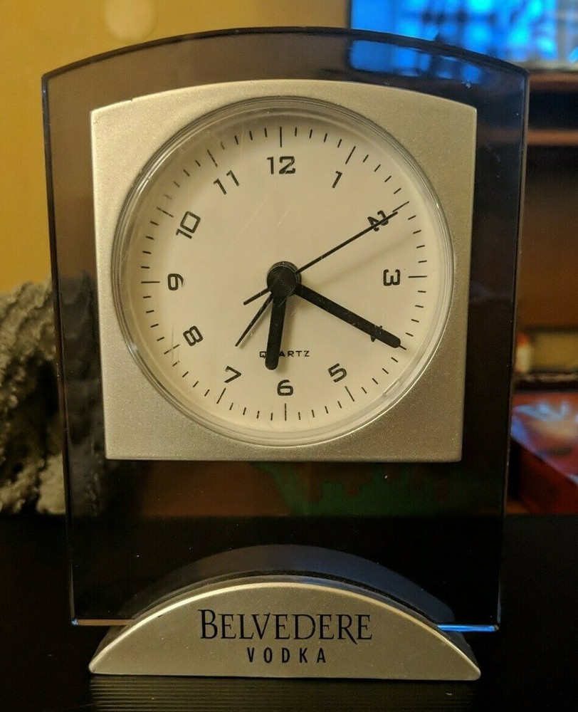 Mantle Desk Clock Belvedere Vodka