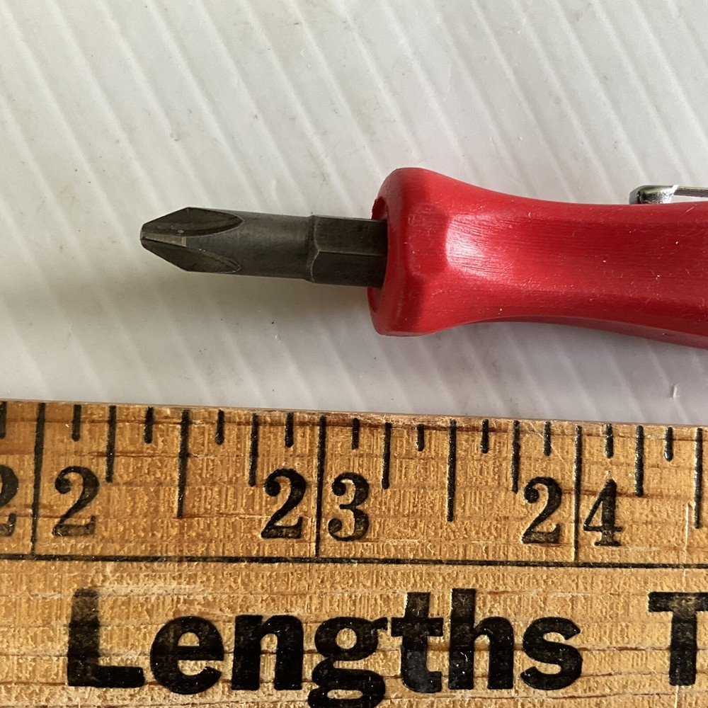 Snap On SDDDMIA SDM3D24 Stubby Combination Pocket Screwdriver Red Mint A+