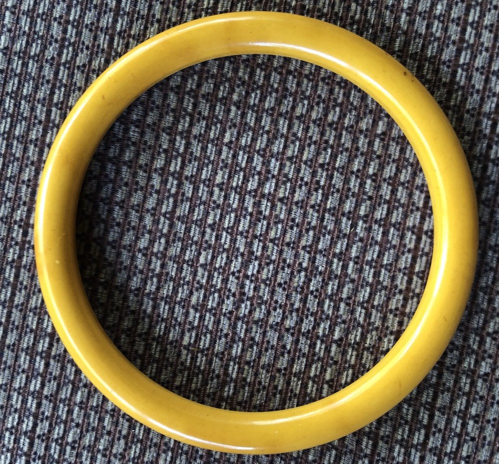 Two Beautiful Vintage Butterscotch Bakelite Bangle Bracelets