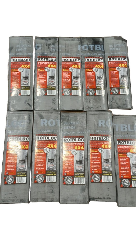 (20) Rotbloc 4x4 Post Wraps Protects Against Rot